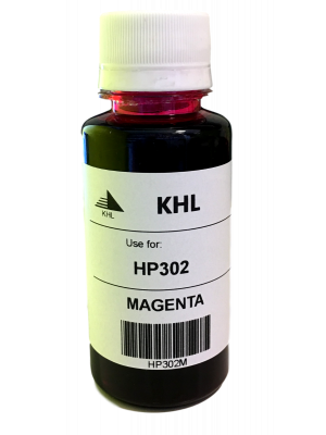 HP 302 kit de recharge magenta 100ml (KHL marque) HP302XLM100-KHL
