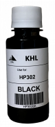 HP 302 kit de recharge noir 100ml (KHL marque) HP302XLBK100-KHL