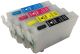 Cartouches rechargeables pour Epson T1811-1814/T1801-1804/18XL avec auto reset puces (4pc) KHLrefill18XL